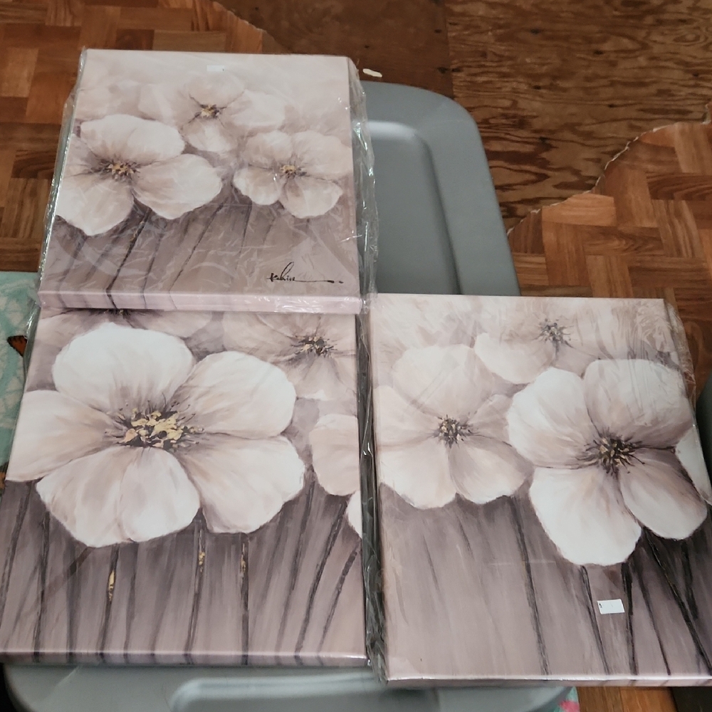 Floral Canvas Wall Art Set